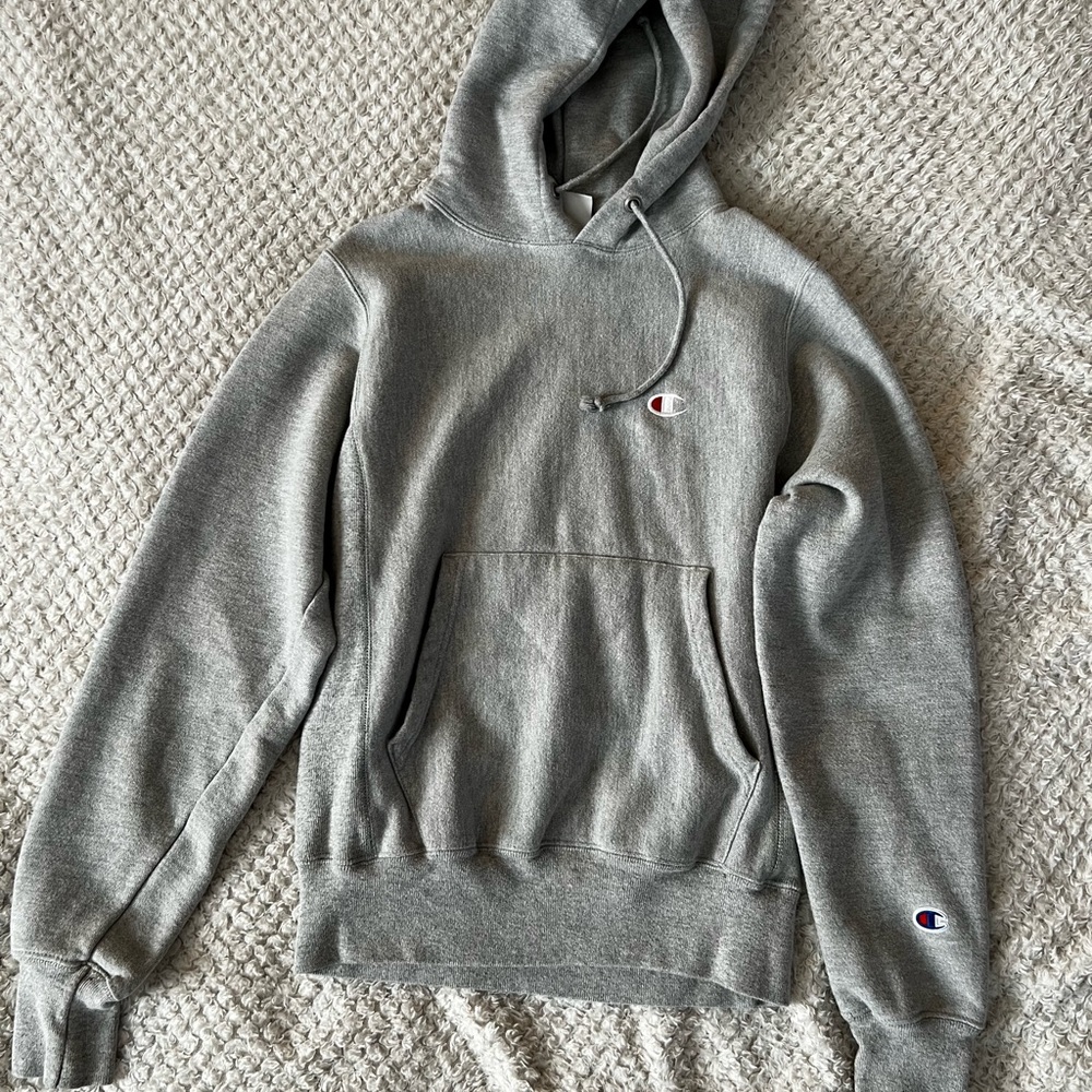 Champion Men's Grey Hoodie